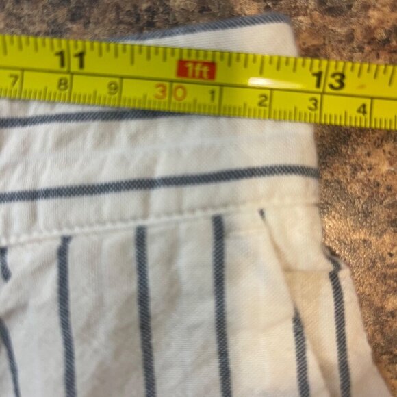 Zara Shorts Size Small Stripe Minimalist Coastal Preppy Light Academia Classic - Picture 6 of 7